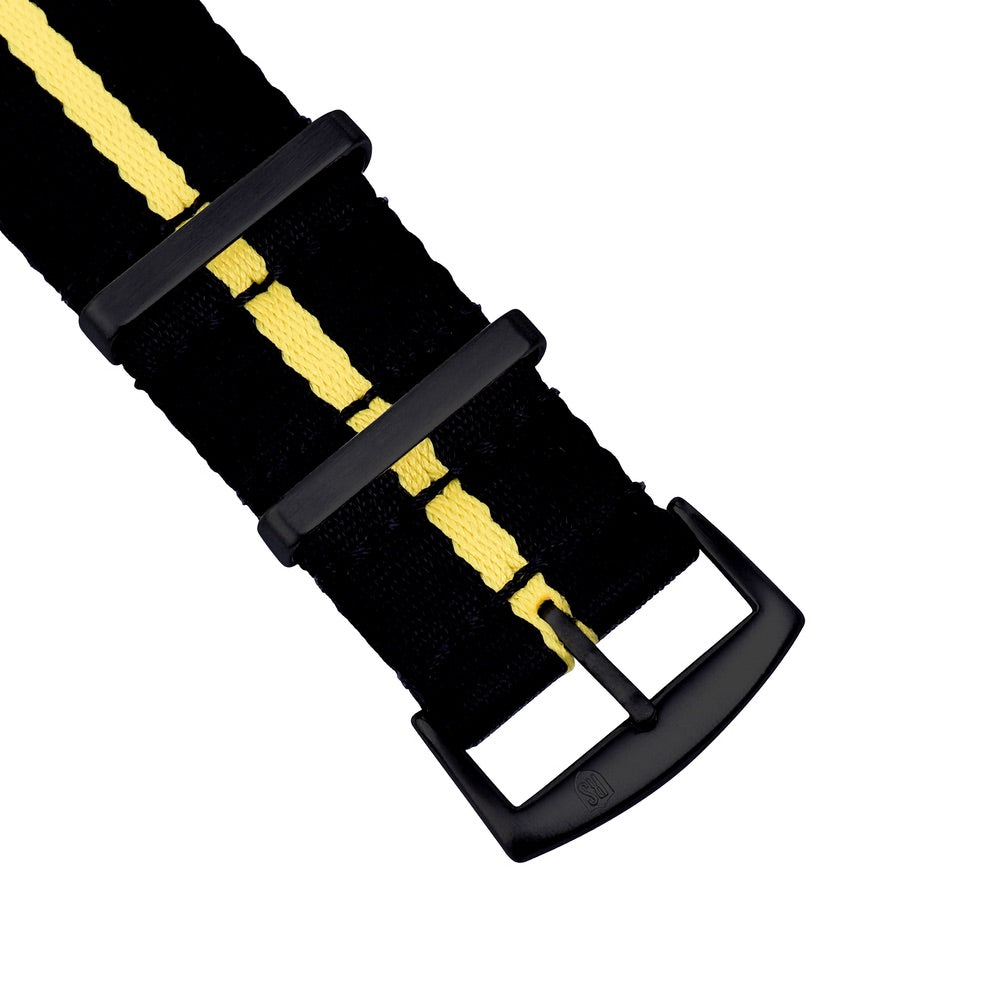 SUPER DEAL - ROYAL STRAPS PREMIUM NATO STRAP - RACING YELLOW PVD