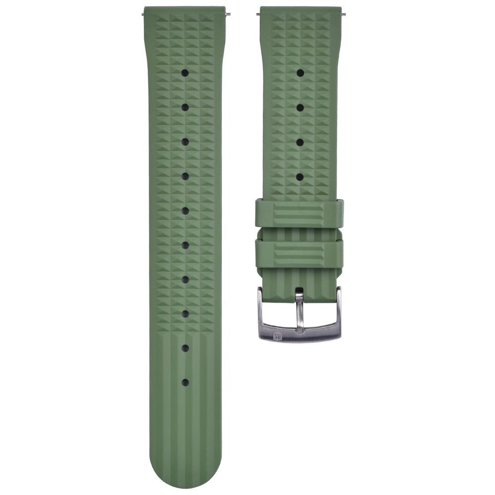 DYKARMBAND - RS VINTAGE DIVER - WAFFLE STYLE - GREEN - ROYAL STRAPS