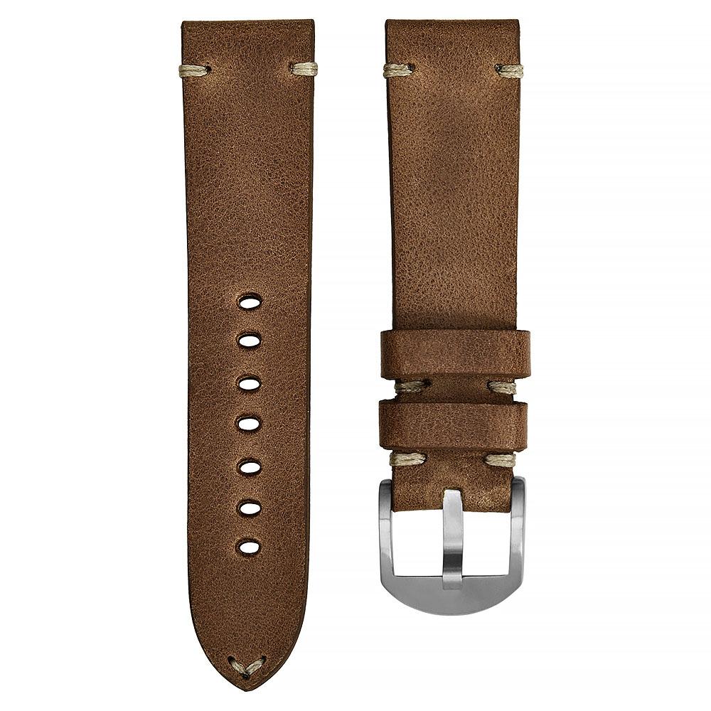 KLOCKARMBAND - ROYAL STRAPS - SAINT TROPEZ VINTAGE SIMPLE - ESPRESSO - ROYAL STRAPS