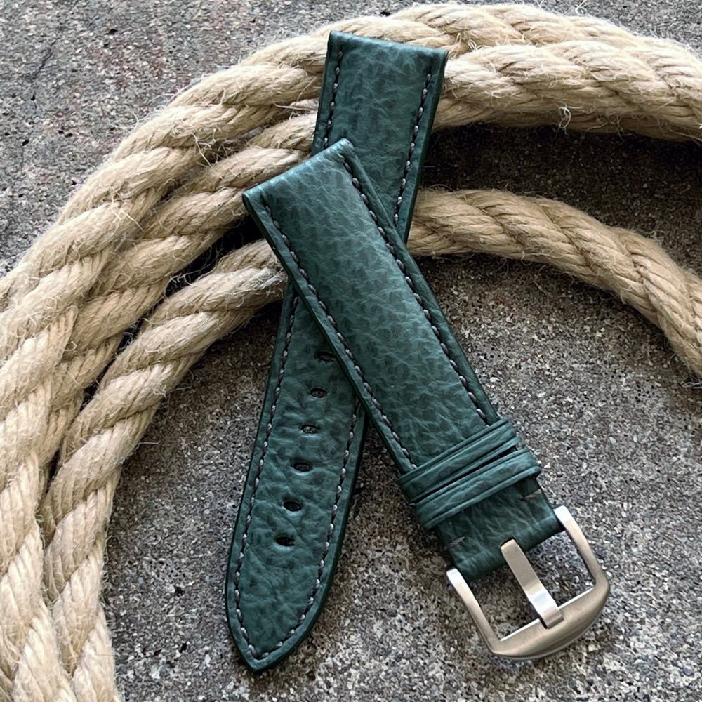 KLOCKARMBAND - SAINT TROPEZ SHARK - GREEN - ROYAL STRAPS