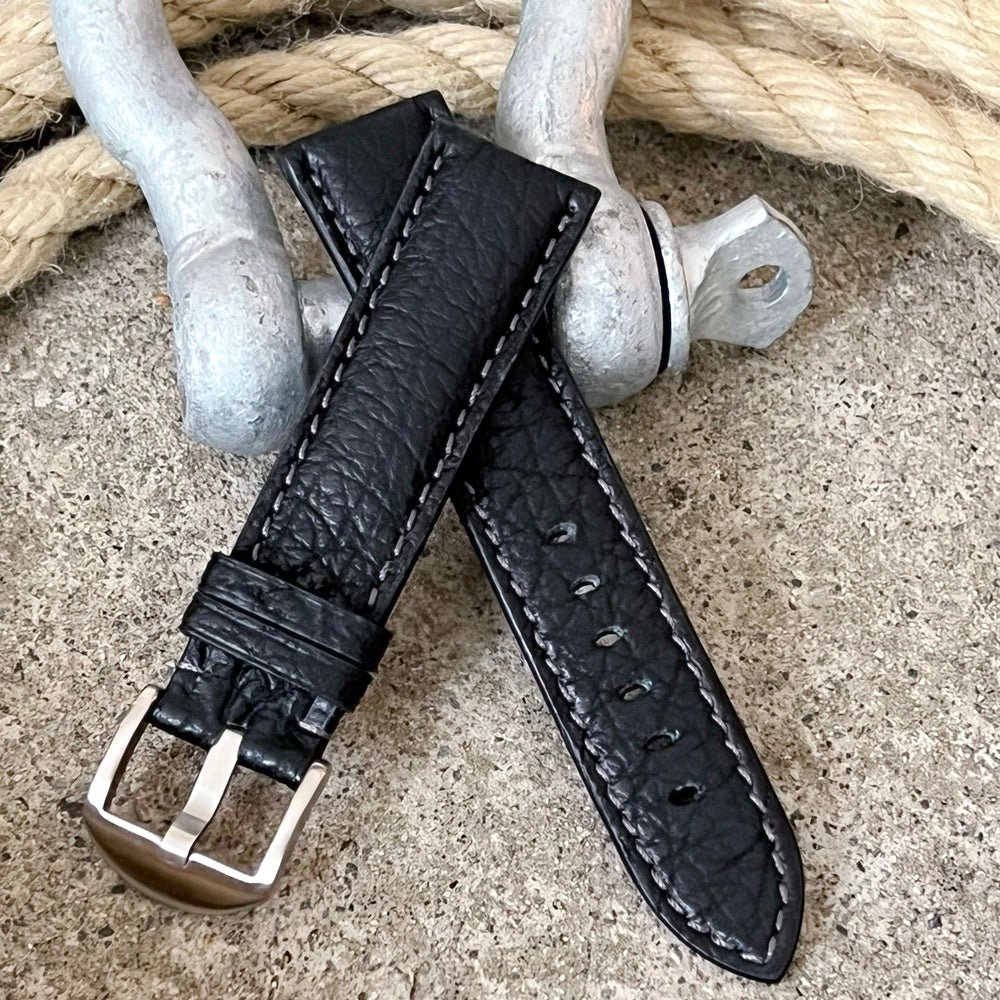 KLOCKARMBAND - SAINT TROPEZ SHARK - NIGHT BLACK - ROYAL STRAPS