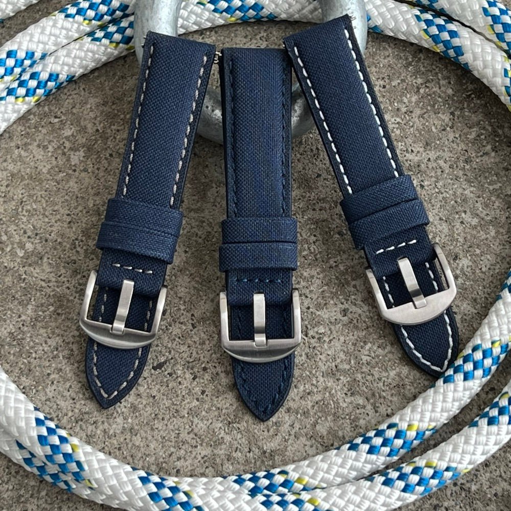 Sail Strap Ocean Recycled - Sailcloth Watch Strap - All Blue - ROYAL STRAPS