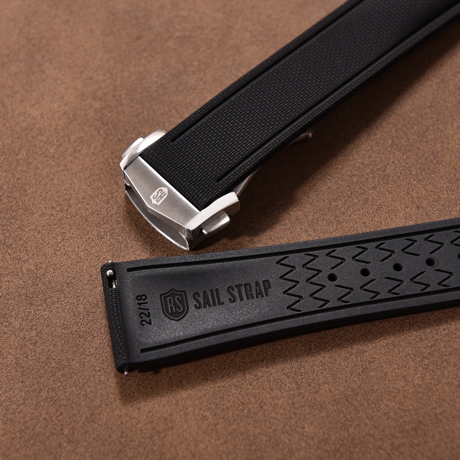 KLOCKARMBAND - NEW SAIL STRAP 2.0 - BLACK