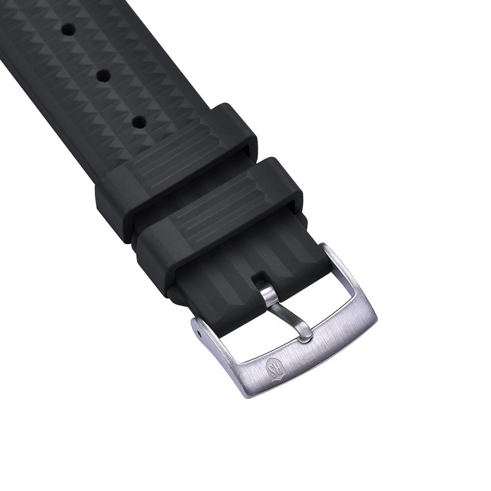DYKARMBAND - RS VINTAGE DIVER - WAFFLE STYLE - BLACK - ROYAL STRAPS