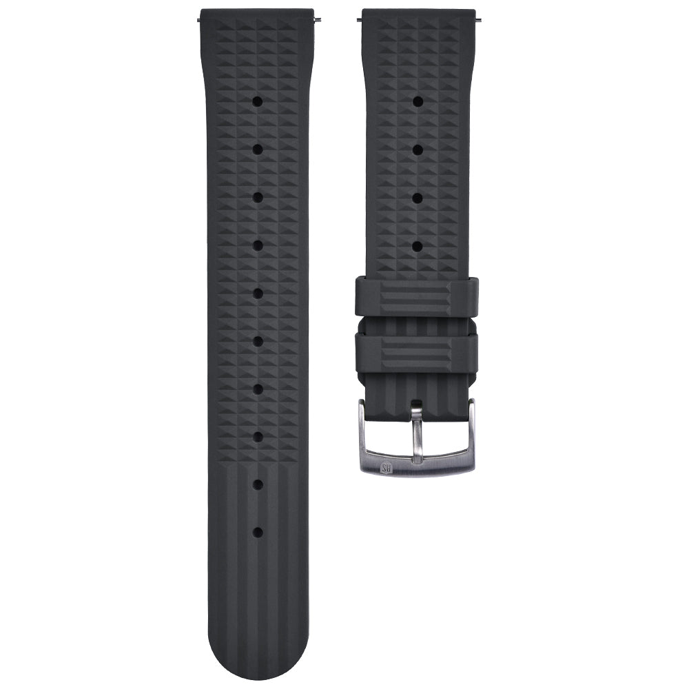 DYKARMBAND - RS VINTAGE DIVER - WAFFLE STYLE - BLACK - ROYAL STRAPS