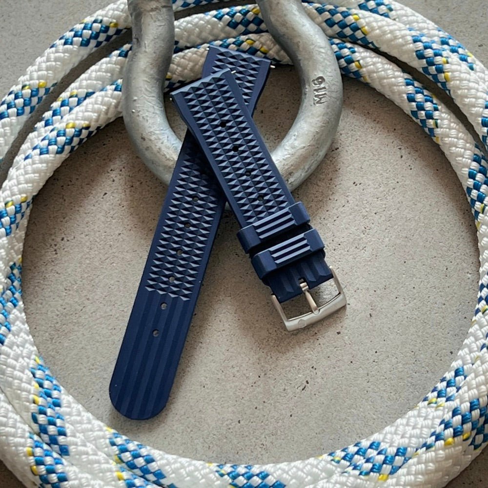 DYKARMBAND - RS VINTAGE DIVER - WAFFLE STYLE - BLUE - ROYAL STRAPS