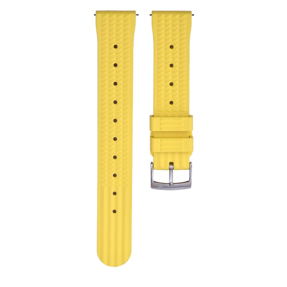 DYKARMBAND - RS VINTAGE DIVER - WAFFLE STYLE - YELLOW - ROYAL STRAPS