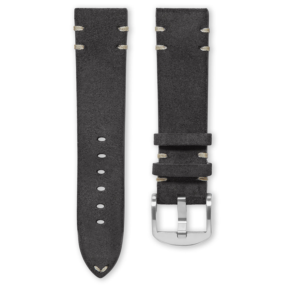KLOCKARMBAND - SAINT TROPEZ VINTAGE SUEDE - DARK GREY