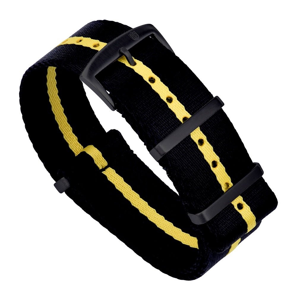 SUPER DEAL - ROYAL STRAPS PREMIUM NATO STRAP - RACING YELLOW PVD