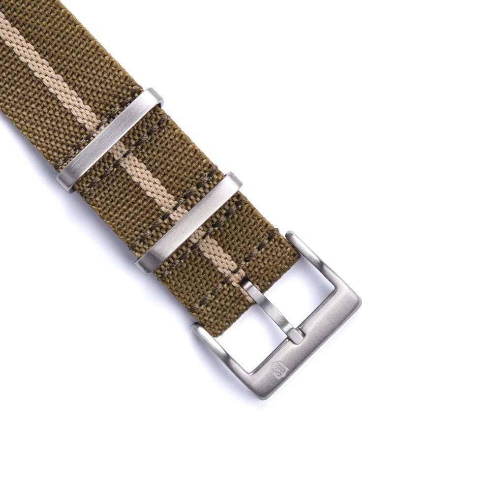 NATOBAND - RS TUDOR STYLE NATO STRAP - KHAKI / SAND - ROYAL STRAPS