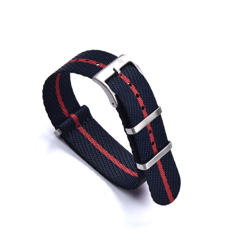 NATOBAND - RS TUDOR STYLE NATO STRAP - NAVY / RED - ROYAL STRAPS