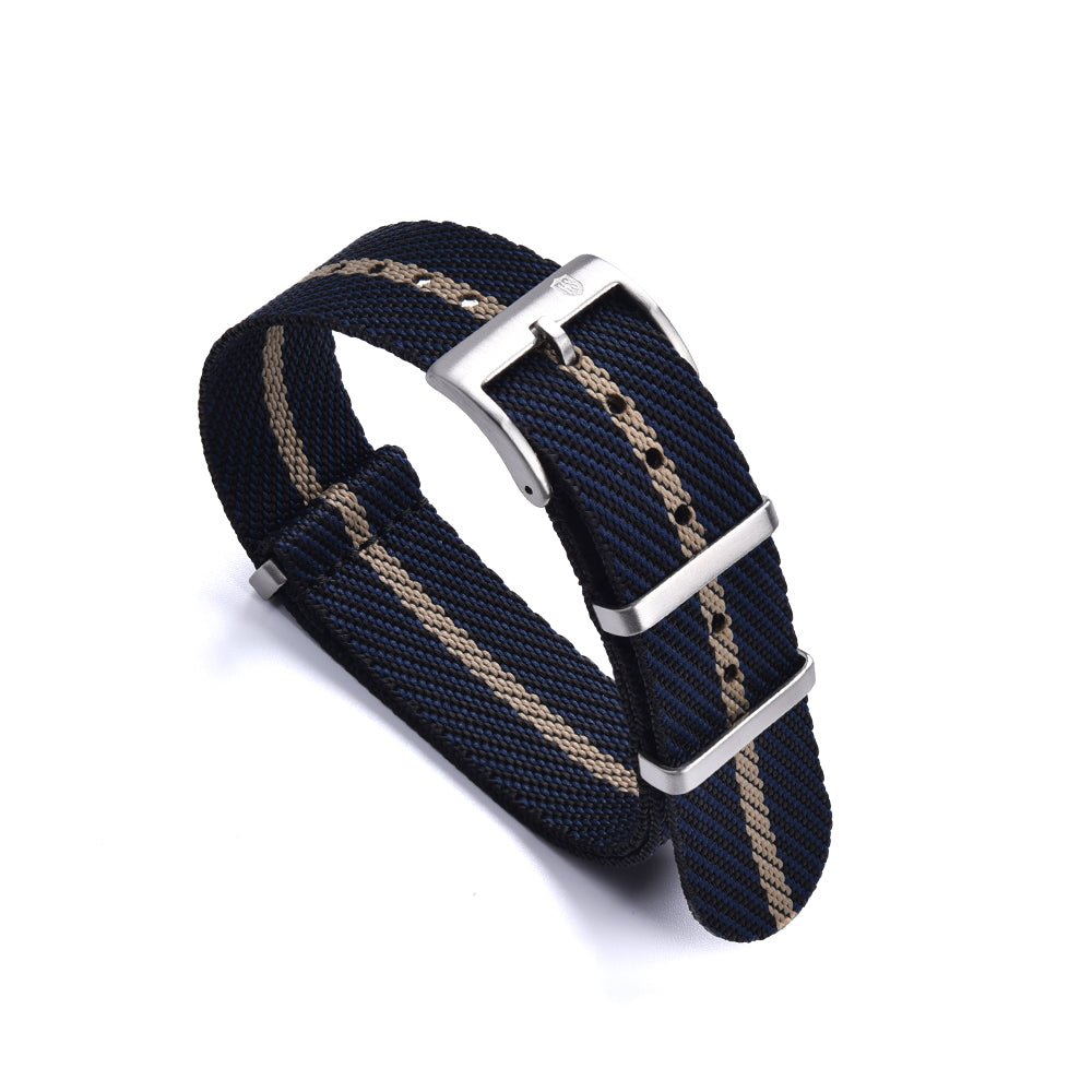 NATOBAND - RS TUDOR STYLE NATO STRAP - NAVY / SAND